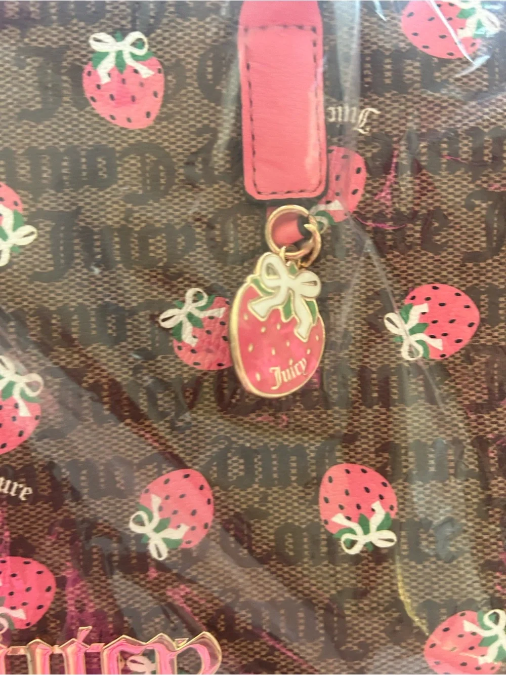 NWT JUICY COUTURE strawberry 🍓 small tote bag.